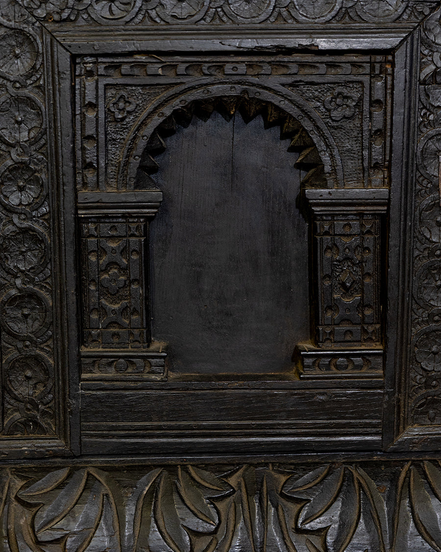 Ornate Carved Oak Sideboard