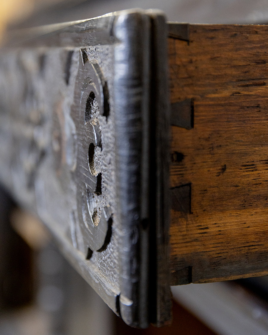 Ornate Carved Oak Sideboard