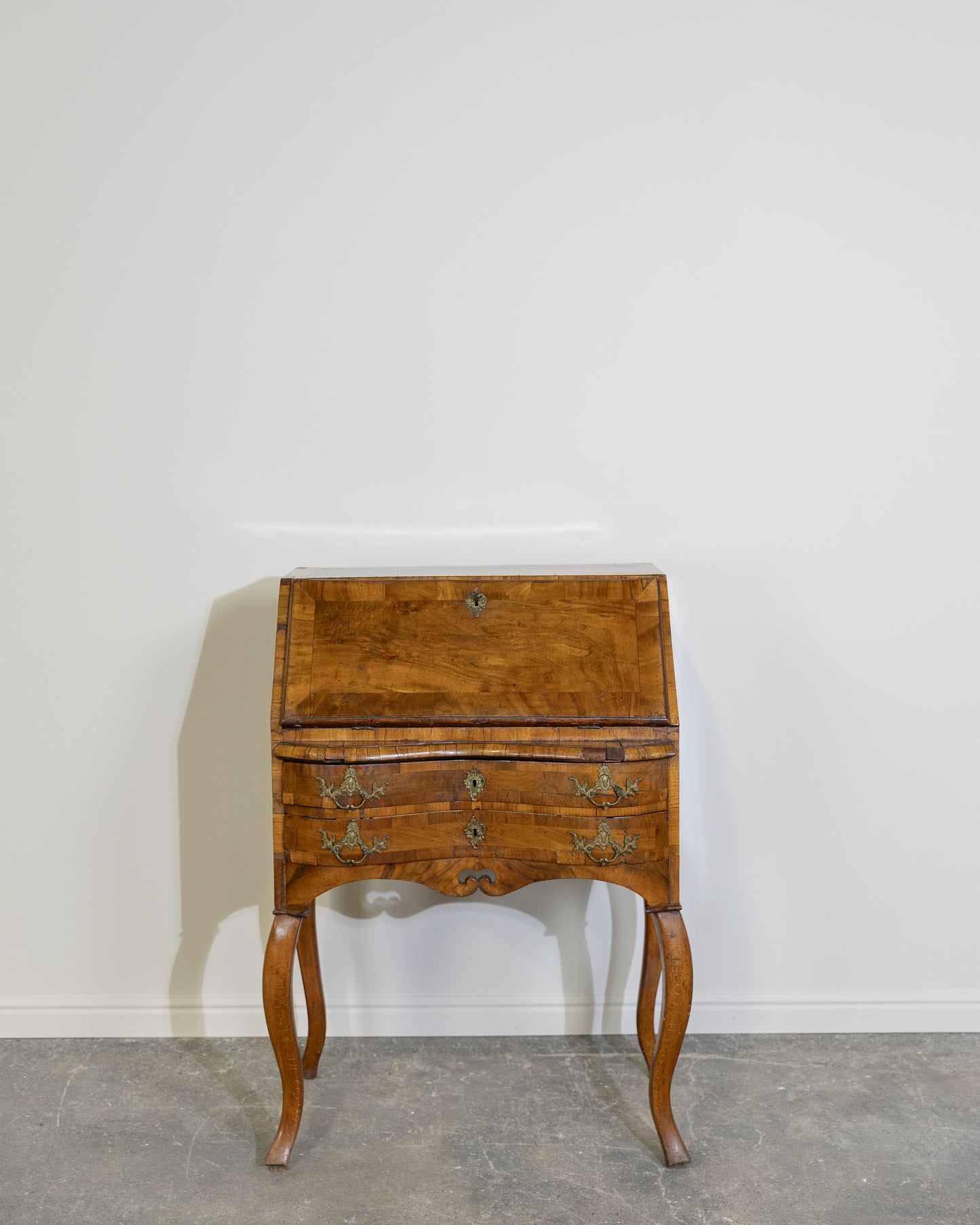 Louis XV Burled Walnut Secretary