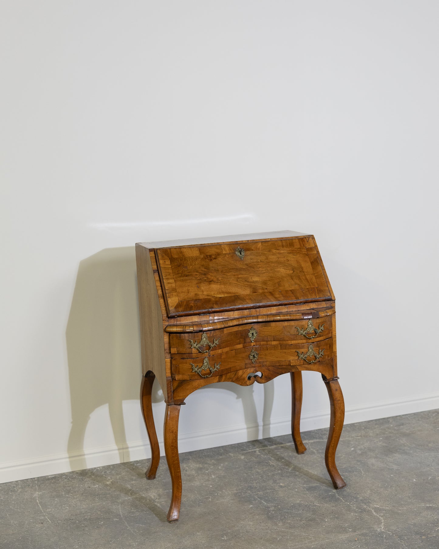 Louis XV Burled Walnut Secretary