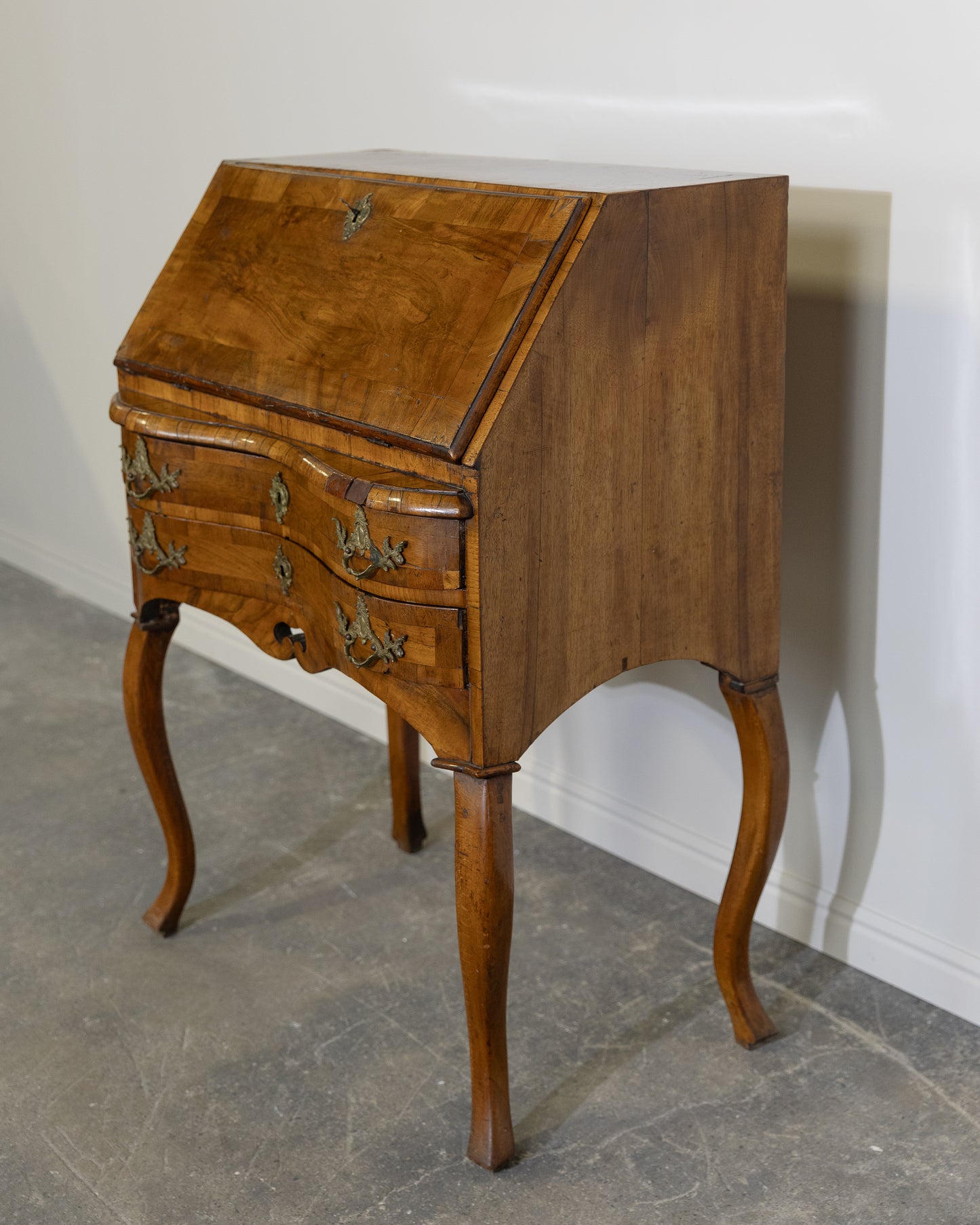 Louis XV Burled Walnut Secretary