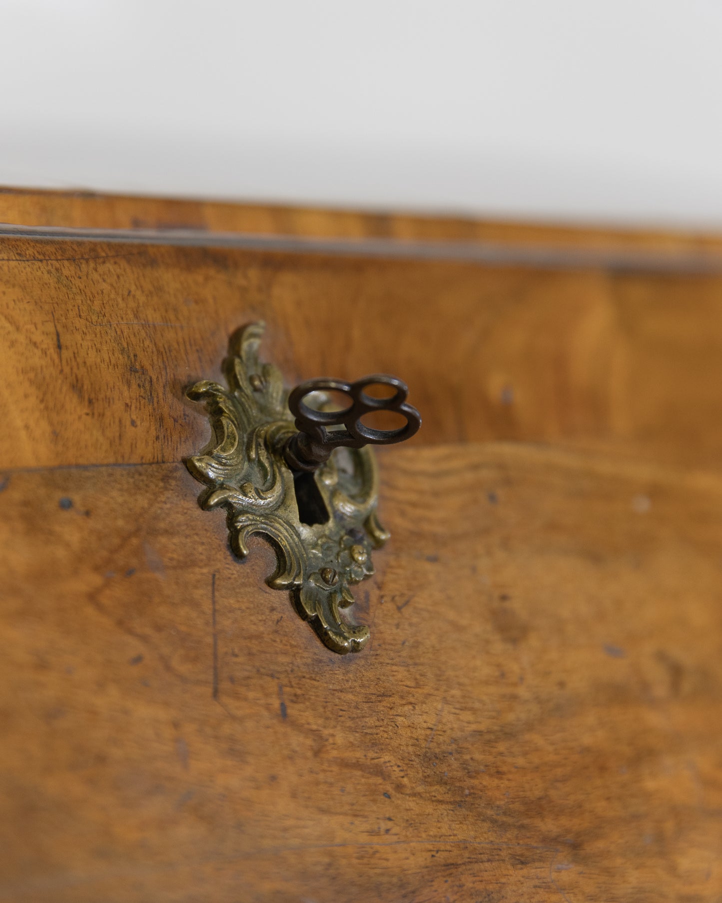 Louis XV Burled Walnut Secretary