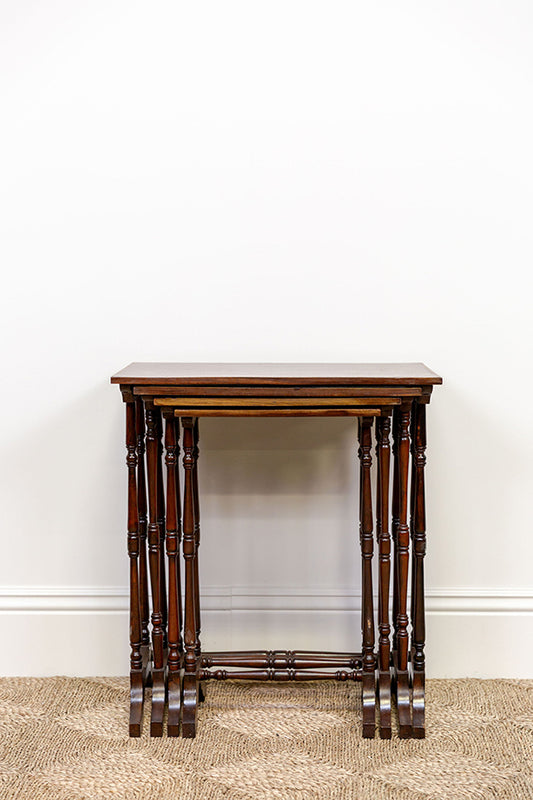 Mahogany Edwardian Nesting Tables (4)