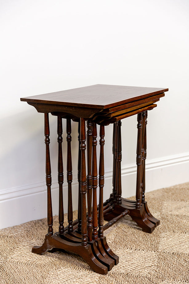 Mahogany Edwardian Nesting Tables (4)