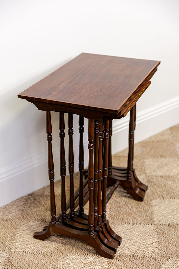 Mahogany Edwardian Nesting Tables (4)