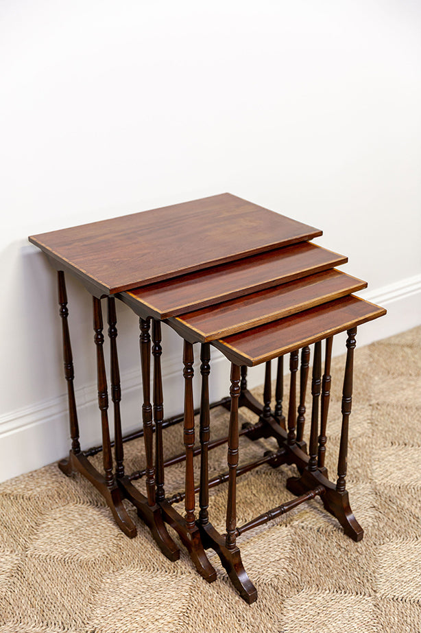 Mahogany Edwardian Nesting Tables (4)