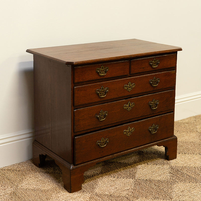 Bedside Chest Brass Batwing Hardware