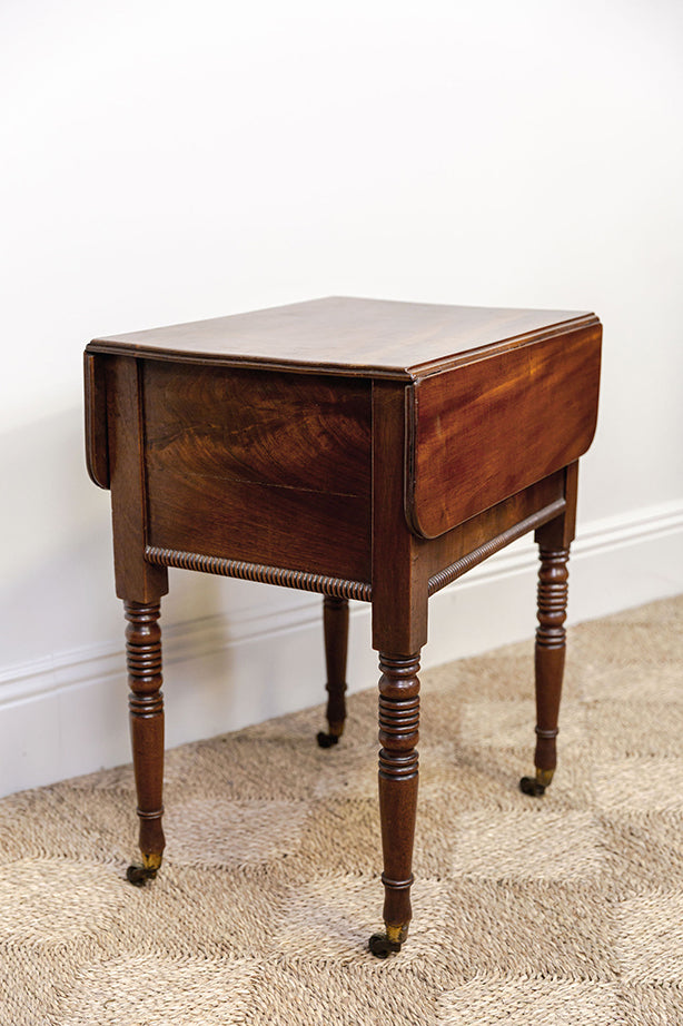 Victorian Pembroke Lamp Table (hidden drawer)