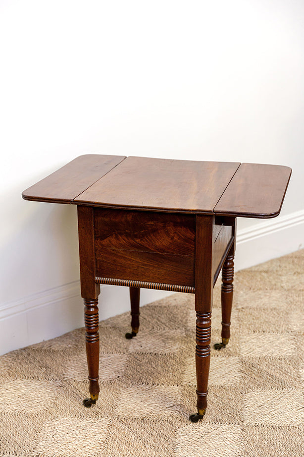 Victorian Pembroke Lamp Table (hidden drawer)