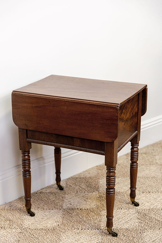 Victorian Pembroke Lamp Table (hidden drawer)