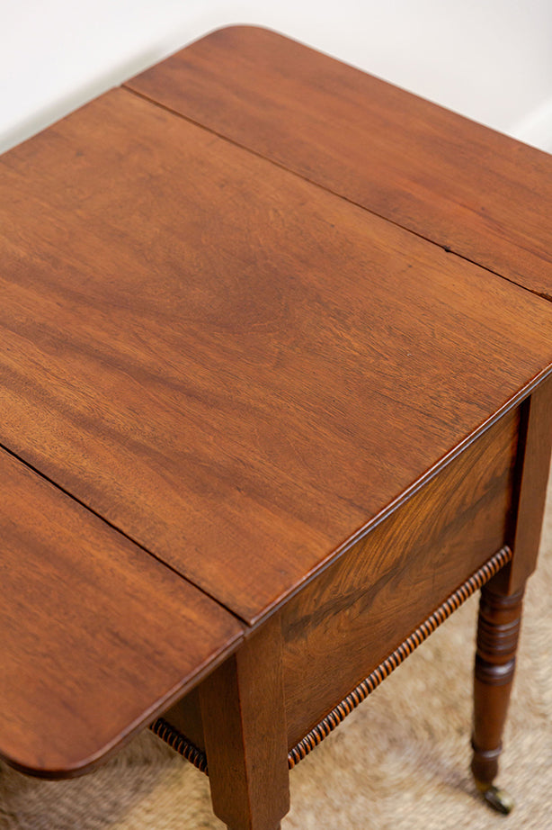 Victorian Pembroke Lamp Table (hidden drawer)