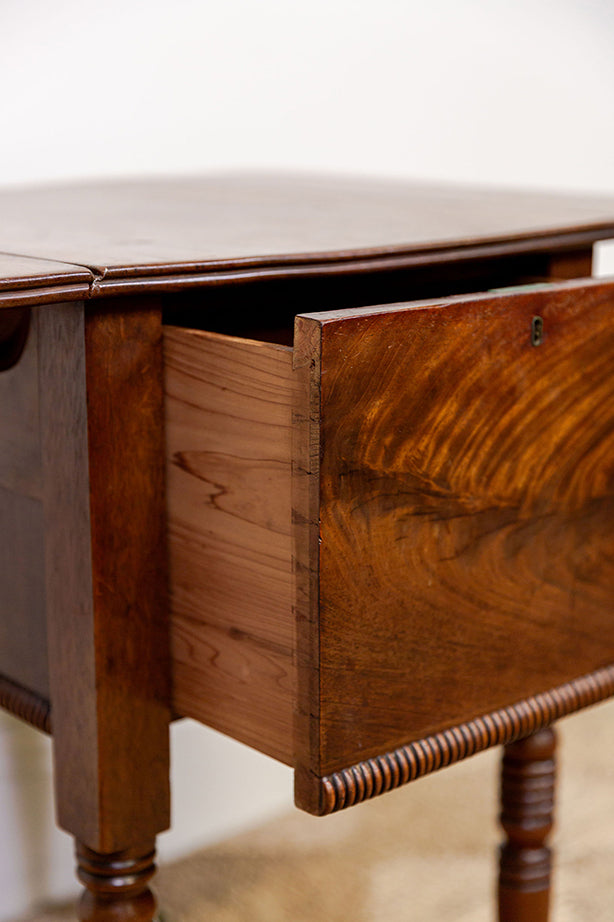 Victorian Pembroke Lamp Table (hidden drawer)