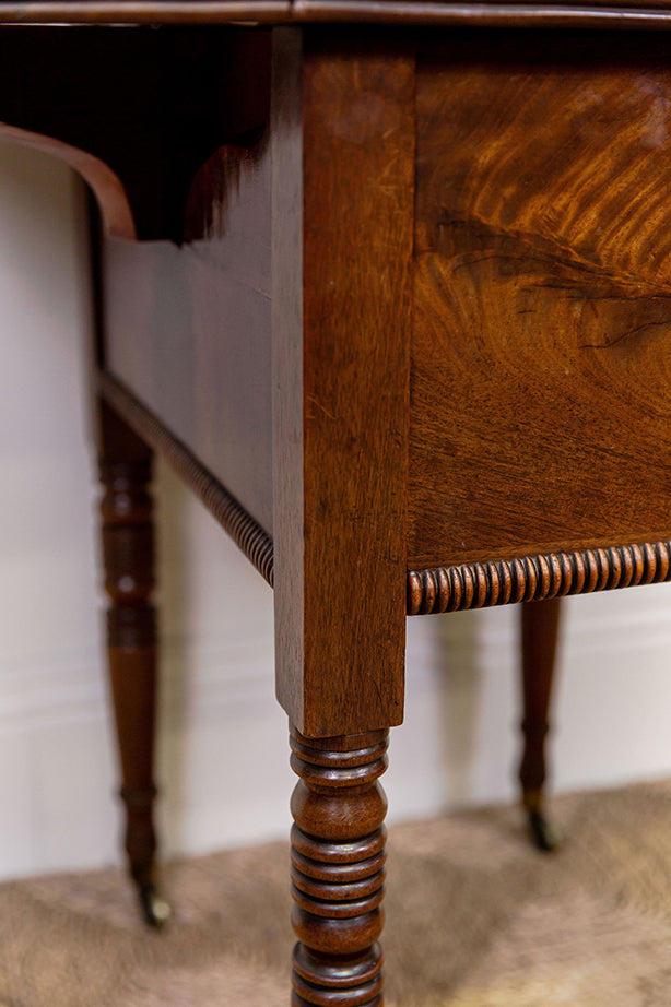 Victorian Pembroke Lamp Table (hidden drawer)