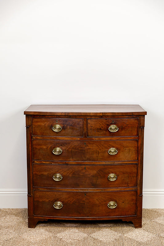Mahogany Bowfront Chest of Drawers