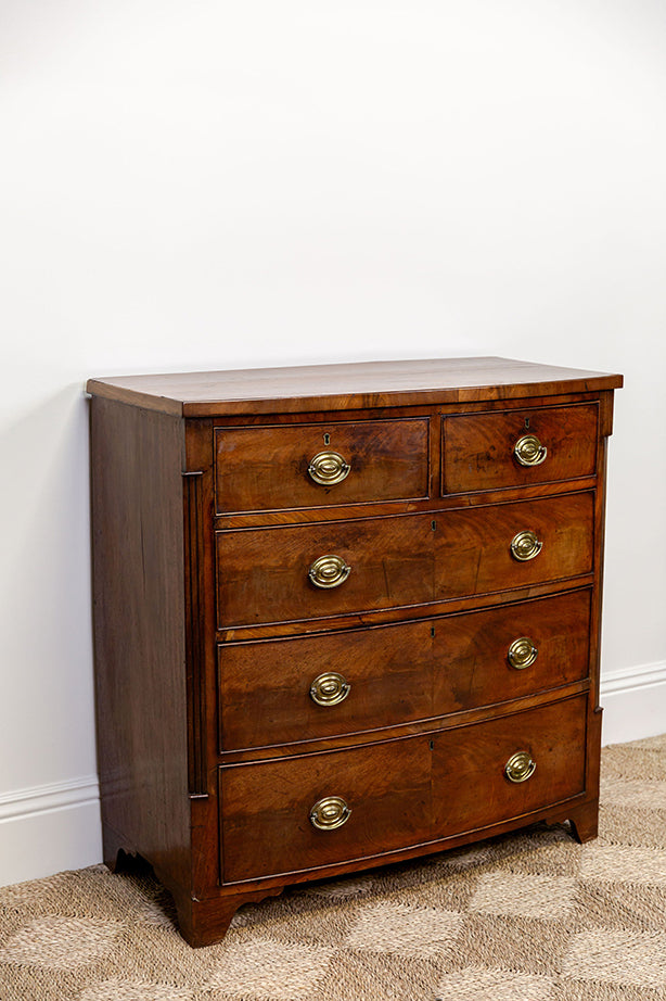 Mahogany Bowfront Chest of Drawers