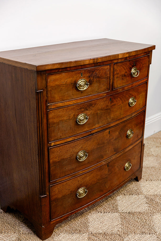 Mahogany Bowfront Chest of Drawers