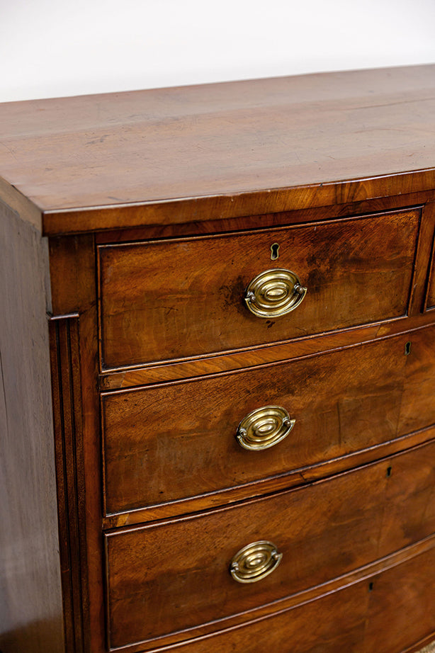 Mahogany Bowfront Chest of Drawers