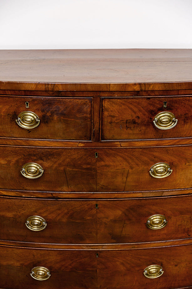 Mahogany Bowfront Chest of Drawers