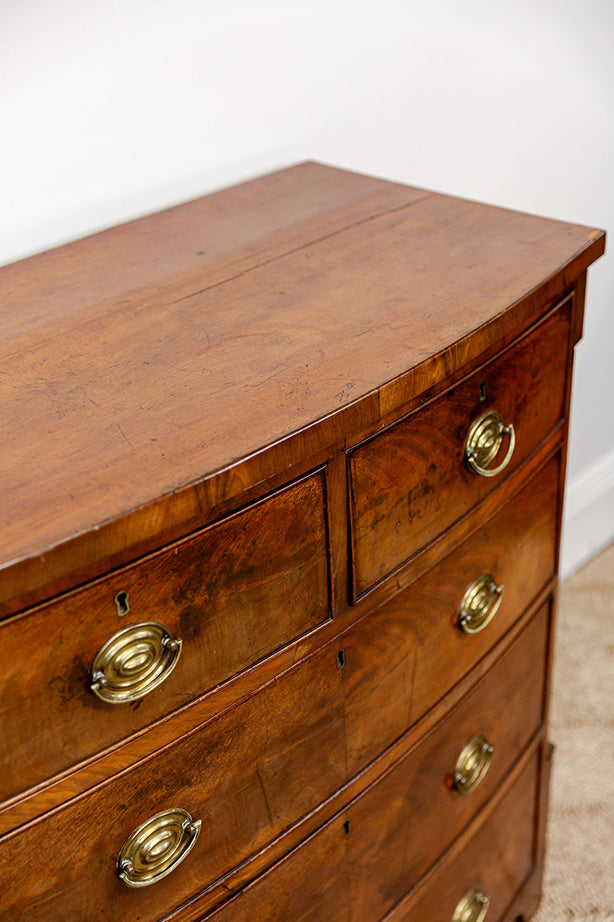Mahogany Bowfront Chest of Drawers