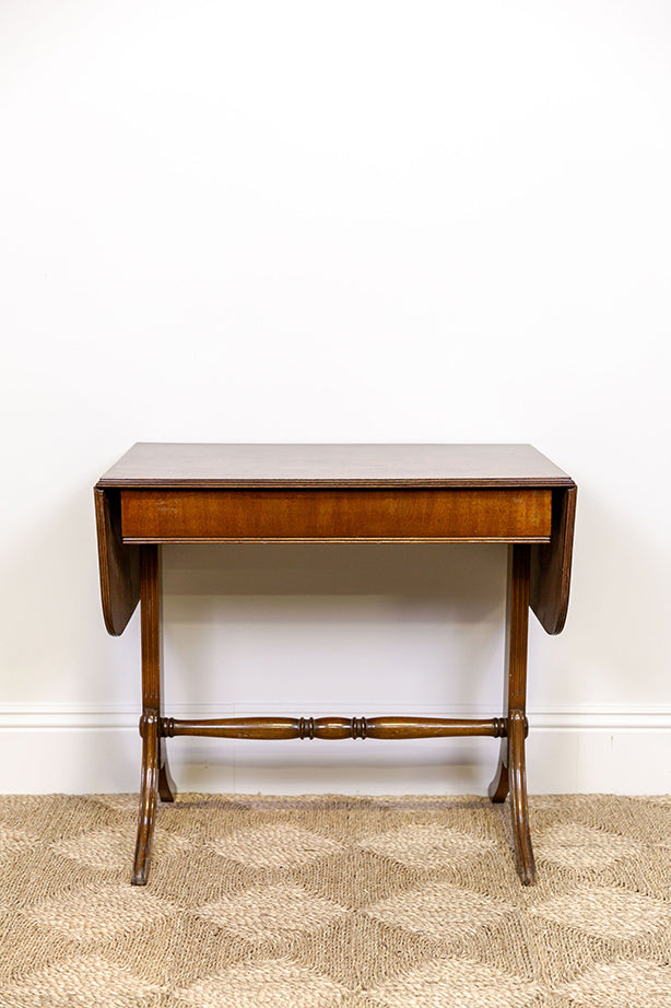 Regency Burr Walnut Sofa Table