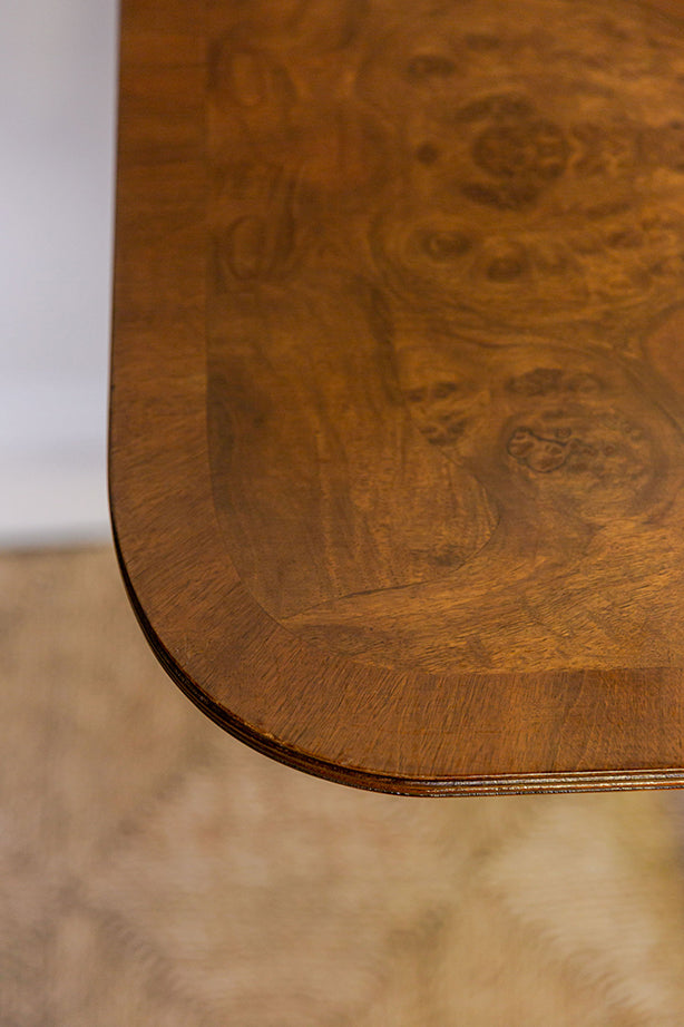 Regency Burr Walnut Sofa Table