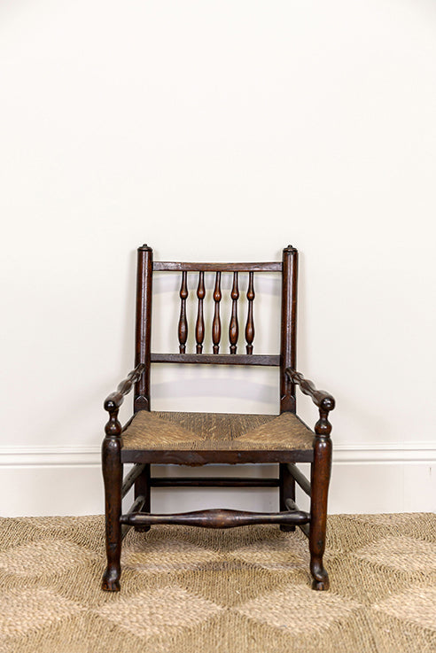 18th Century Country Low Fireside Chair