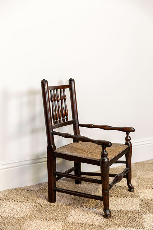 18th Century Country Low Fireside Chair