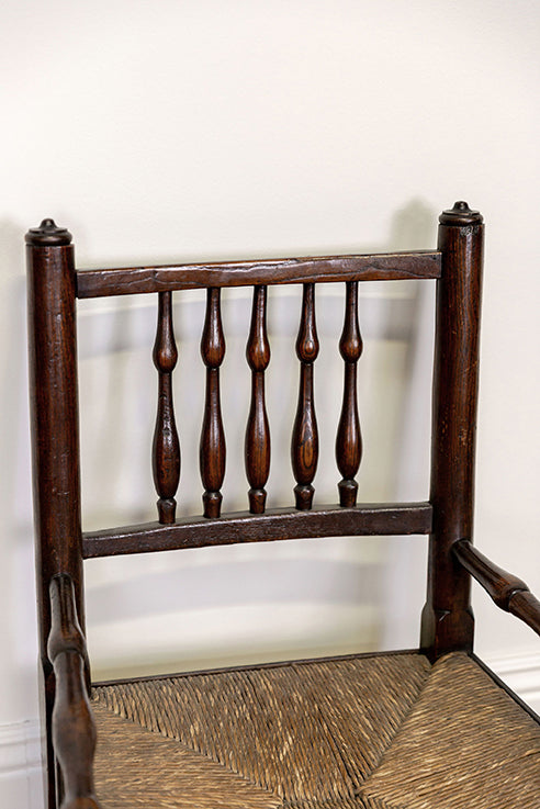 18th Century Country Low Fireside Chair