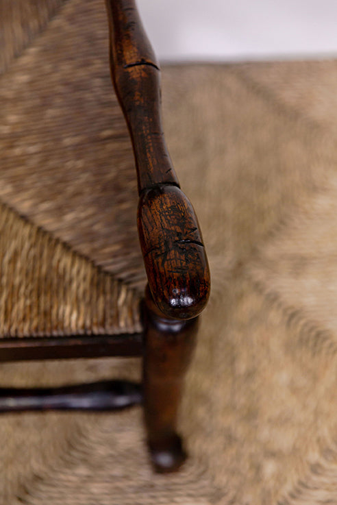 18th Century Country Low Fireside Chair