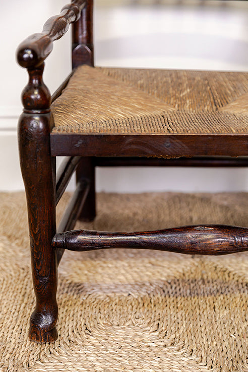 18th Century Country Low Fireside Chair