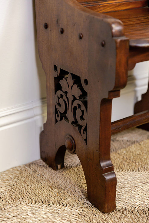 Mahogany Gothic Altar Chair