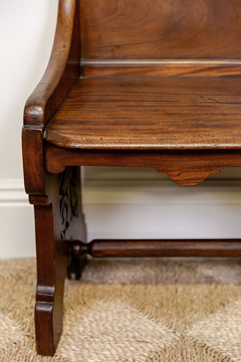 Mahogany Gothic Altar Chair