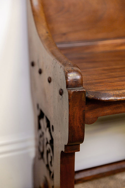 Mahogany Gothic Altar Chair