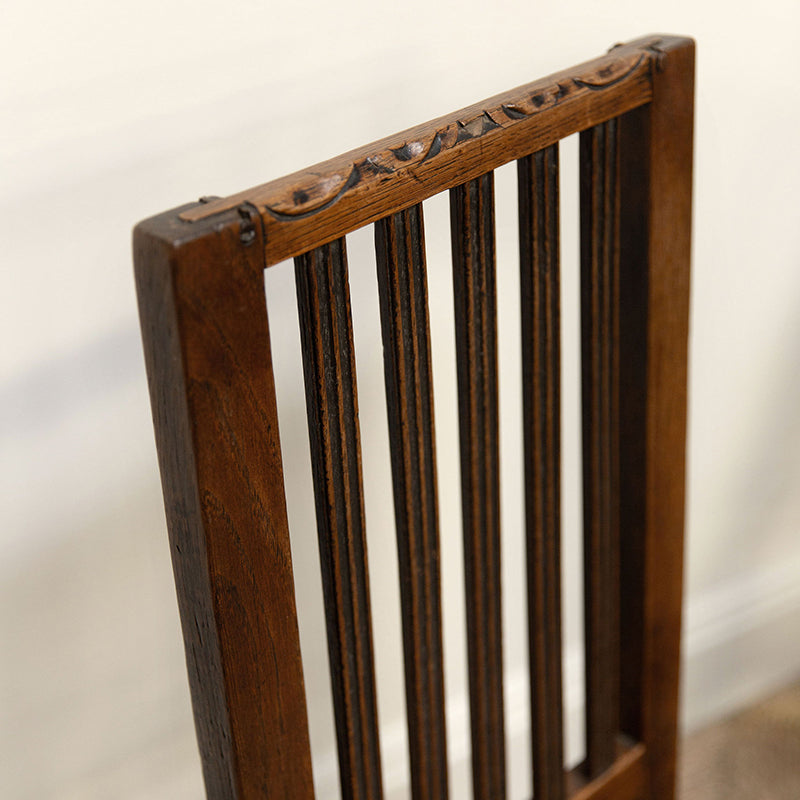 English Provincial Spindle Back Chairs (pair)