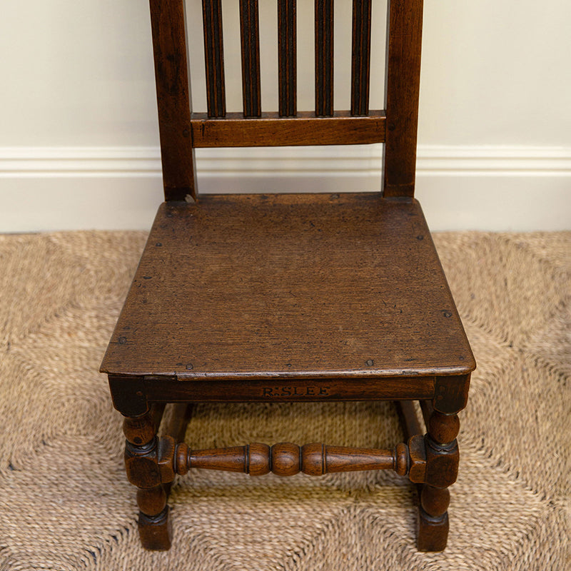 English Provincial Spindle Back Chairs (pair)