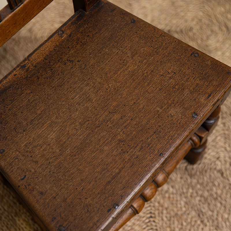 English Provincial Spindle Back Chairs (pair)