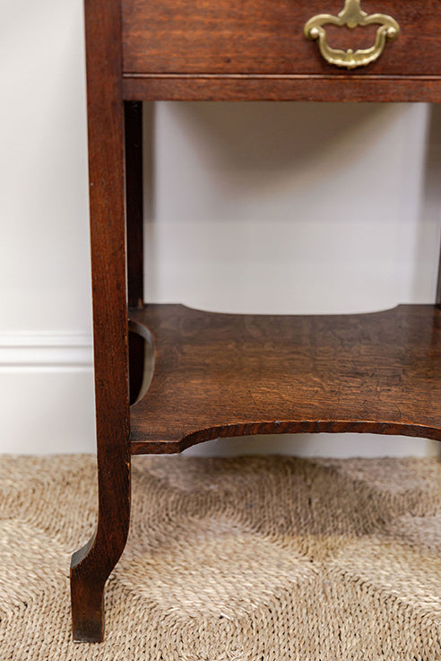 Victorian Art Nouveau Oak Side Table