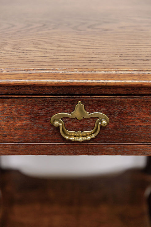Victorian Art Nouveau Oak Side Table