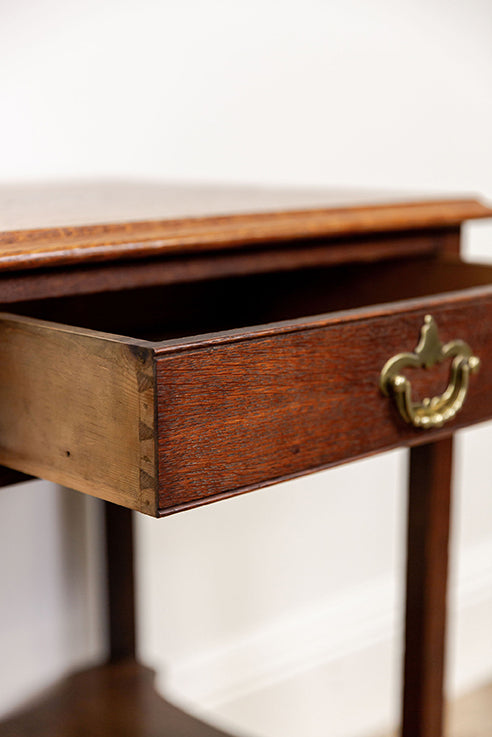 Victorian Art Nouveau Oak Side Table