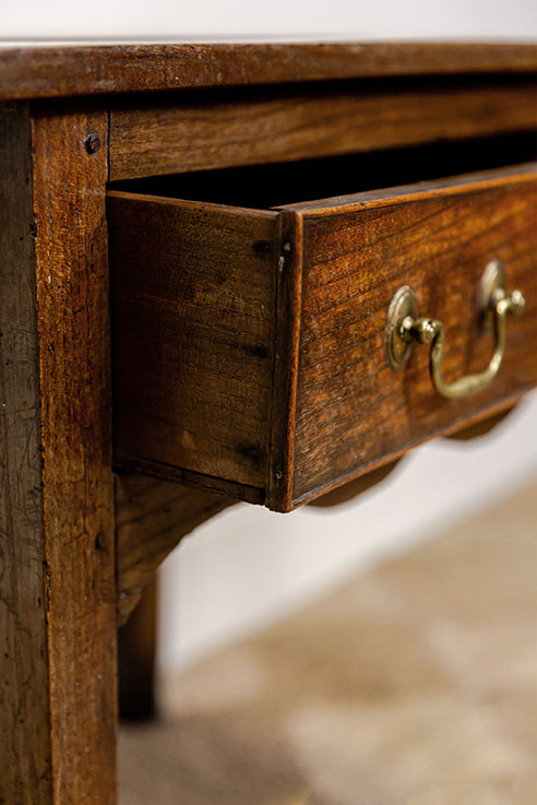 Georgian Country Oak Side Table