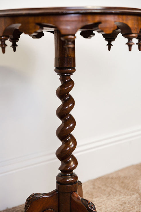 Mahogany Turned Stern Wine Table