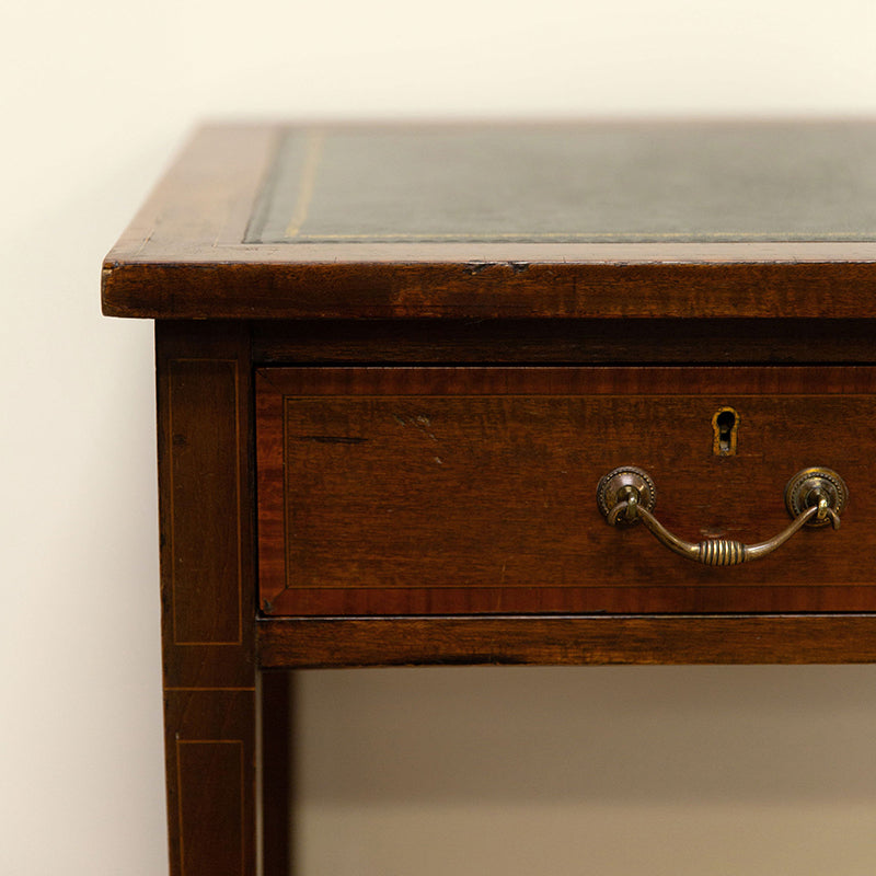 Edwardian Mahogany 2-drawer writing table