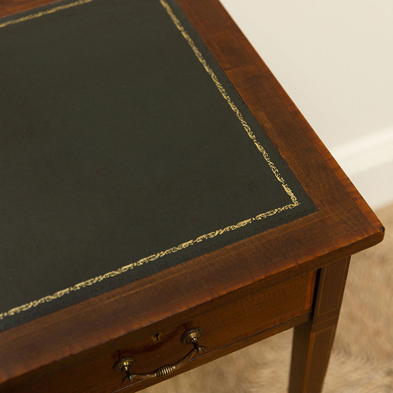 Edwardian Mahogany 2-drawer writing table