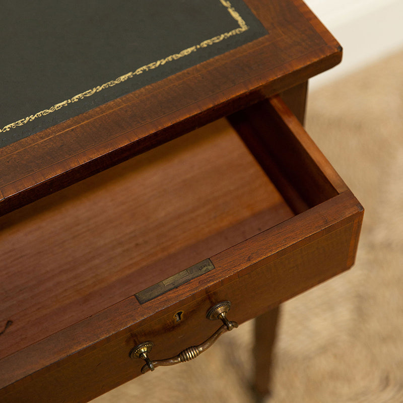Edwardian Mahogany 2-drawer writing table