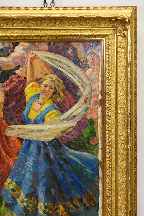 The Dancer with the Scarf by Ivan Ivanovich Markov (1920–1979)