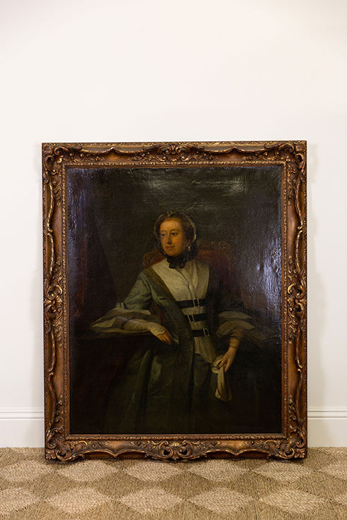 Portrait of a Lady in Grey-Green Silk