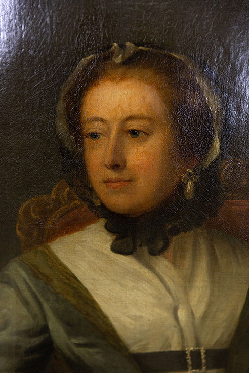 Portrait of a Lady in Grey-Green Silk