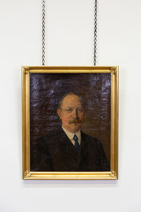 Portrait of a Moustache Man