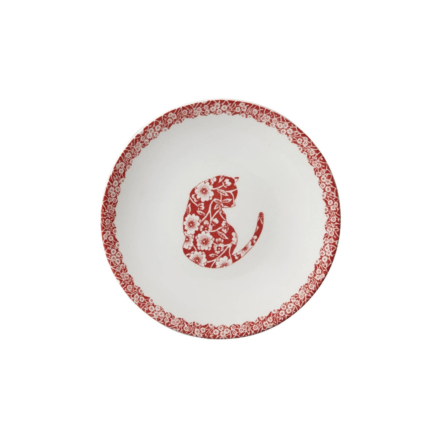 Red Calico Cat Butter Pat