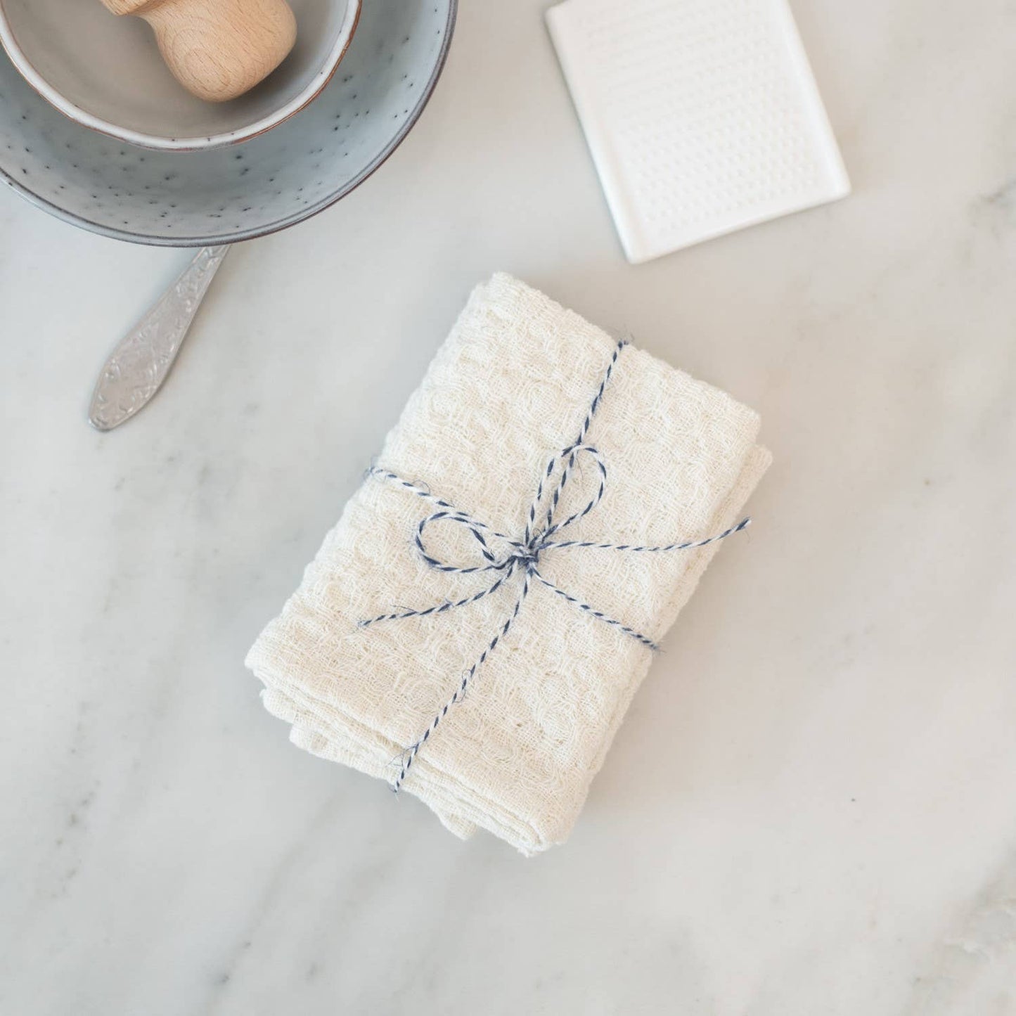 Cream Linen Dishcloths